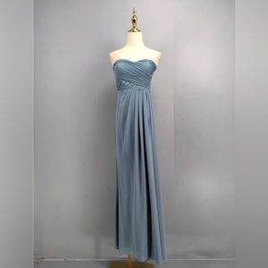 Blue Chiffon Dress Dress Bridesmaid Wedding Dress